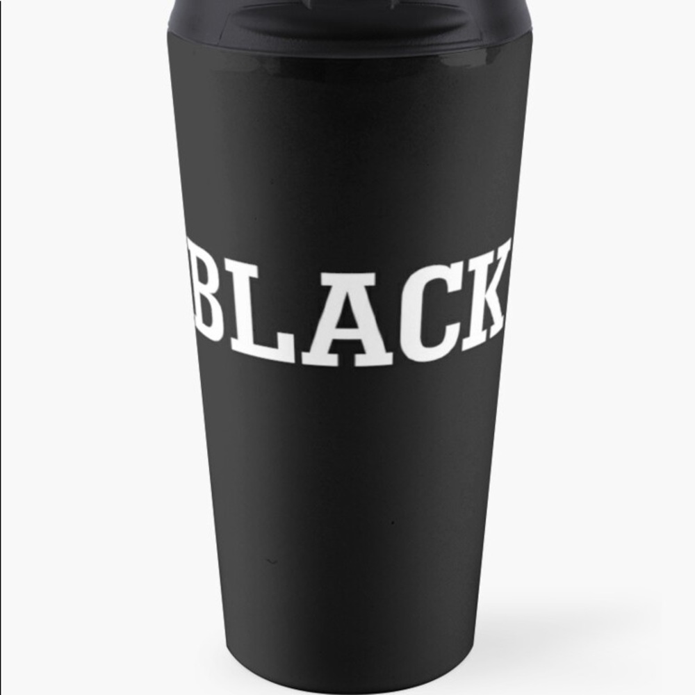 Black Summer Drink Mug Cup